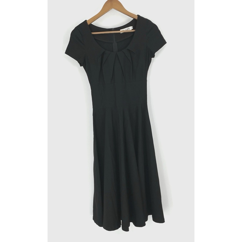 MUXXN Small VTG Style 50'S 60'S Black‎ Rockabilly Swing Retro Cocktail Dress